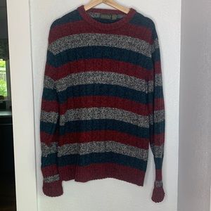 Stratum Wool blend Sweater red Grey blue